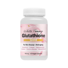 White Toning Glutathione Gold / 700mg, 60 Veggie Caps White Toning Glutathione Gold / 700mg, 60 Veggie Caps