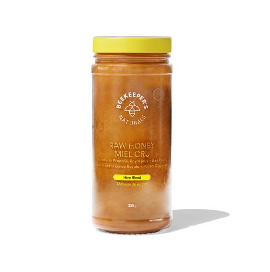 Raw Honey Made with Propolis, Royal Jelly + Bee Pollen / 330g