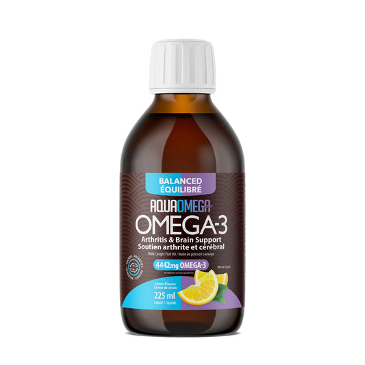 AquaOmega Balanced Arthritis & Brain Support | Lemon 225ML