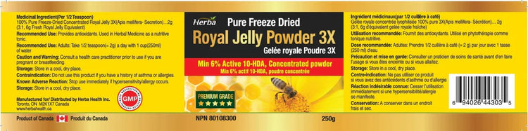 Royal Jelly Powder 250g | Made in Canada