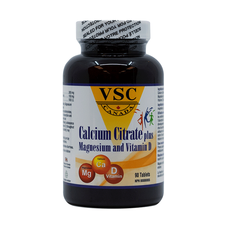 Calcium Citrate Plus Magnesium & Vitamin D / 90caps