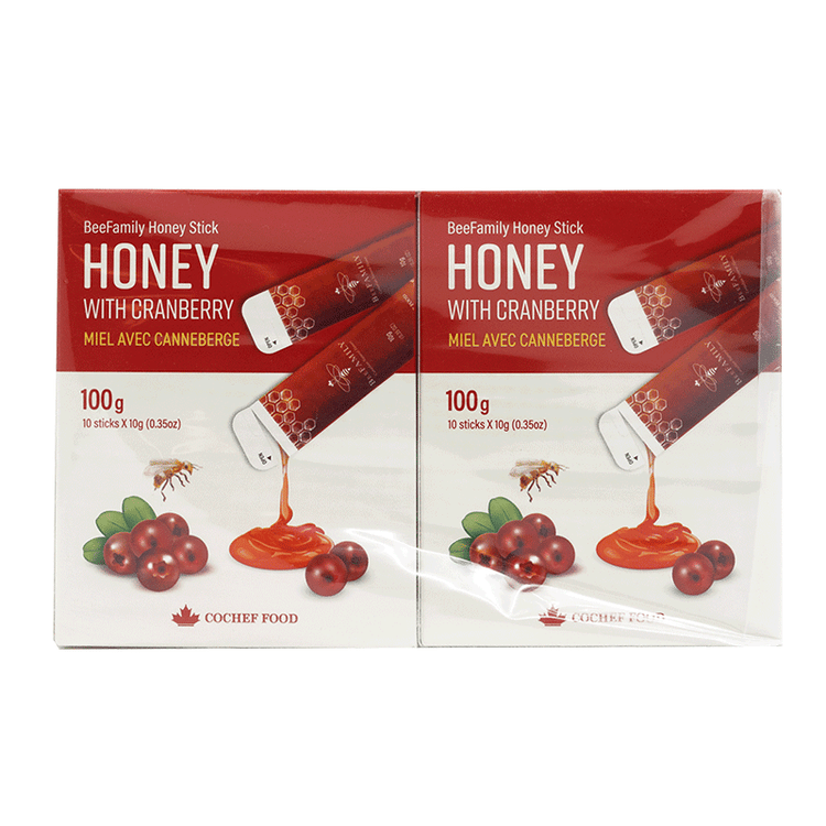 Honey With Cranberry (10g x 10 Sticks) x 4