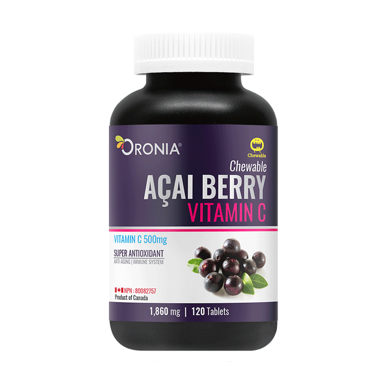 Chewable Acai Berry Vitamin C / 500mg, 120tabs