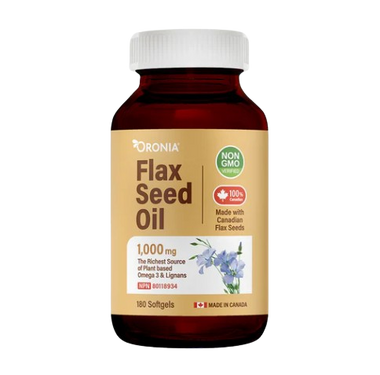 아마씨 오일(오메가-3 & 리그난) / 1000mg, 180 Softgels