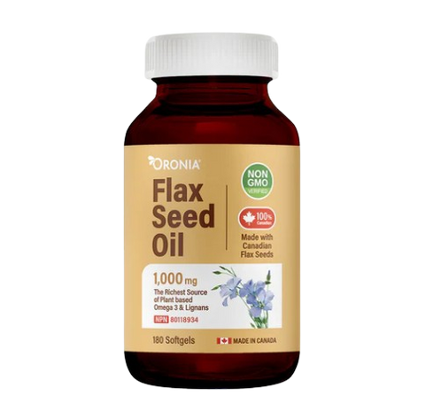 아마씨 오일(오메가-3 & 리그난) / 1000mg, 180 Softgels