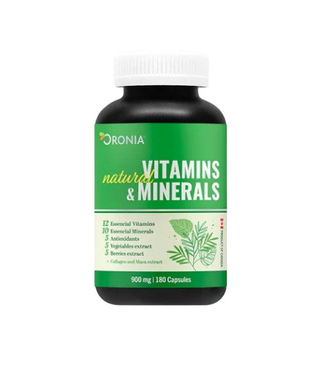 Natural Vitamins & Minerals / 900mg, 180 Caps