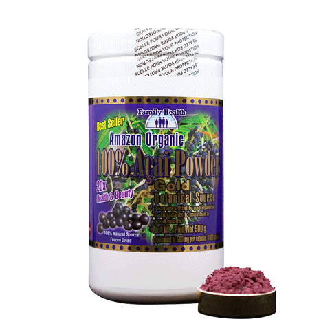 Amazon Organic 100% Acai Berry Powder / 500g