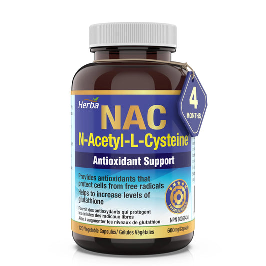 NAC Supplement 600 mg - 120 Capsules | N-Acetyl-L-Cysteine
