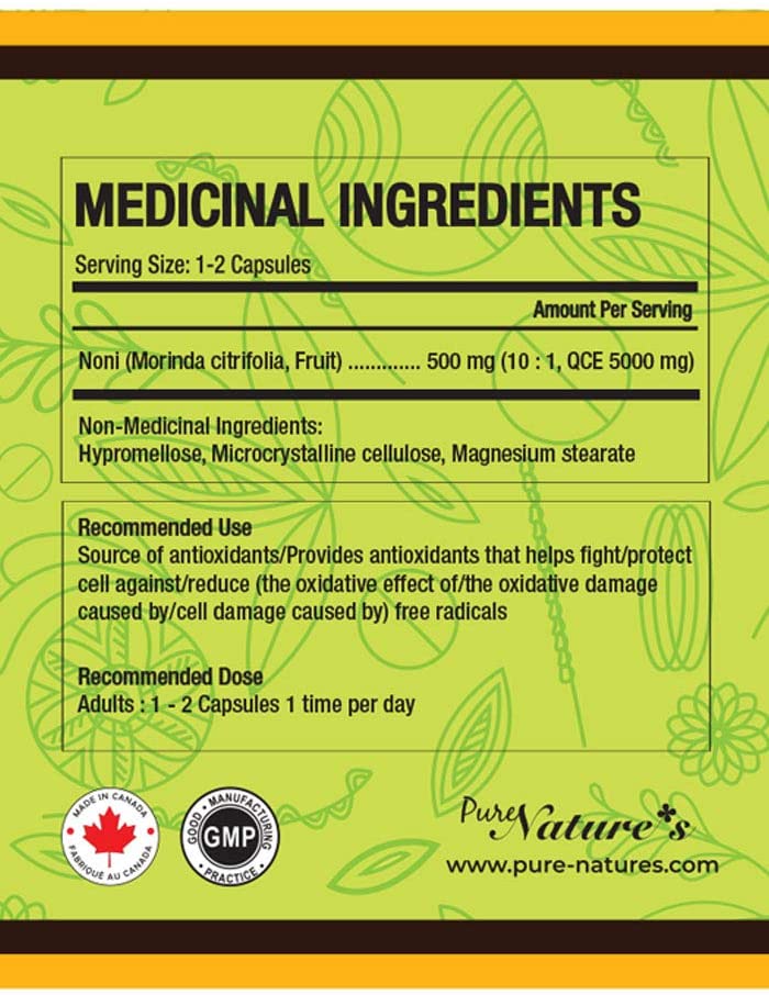 Hawaiian Pure Lava Noni | x10 | 500mg