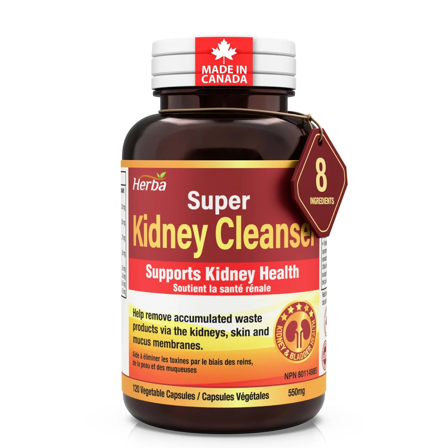 Kidney Cleanse Supplement – 120 Capsules