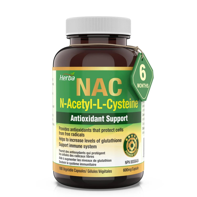 NAC Supplement 600 mg - 180 Capsules | N-Acetyl-L-Cysteine