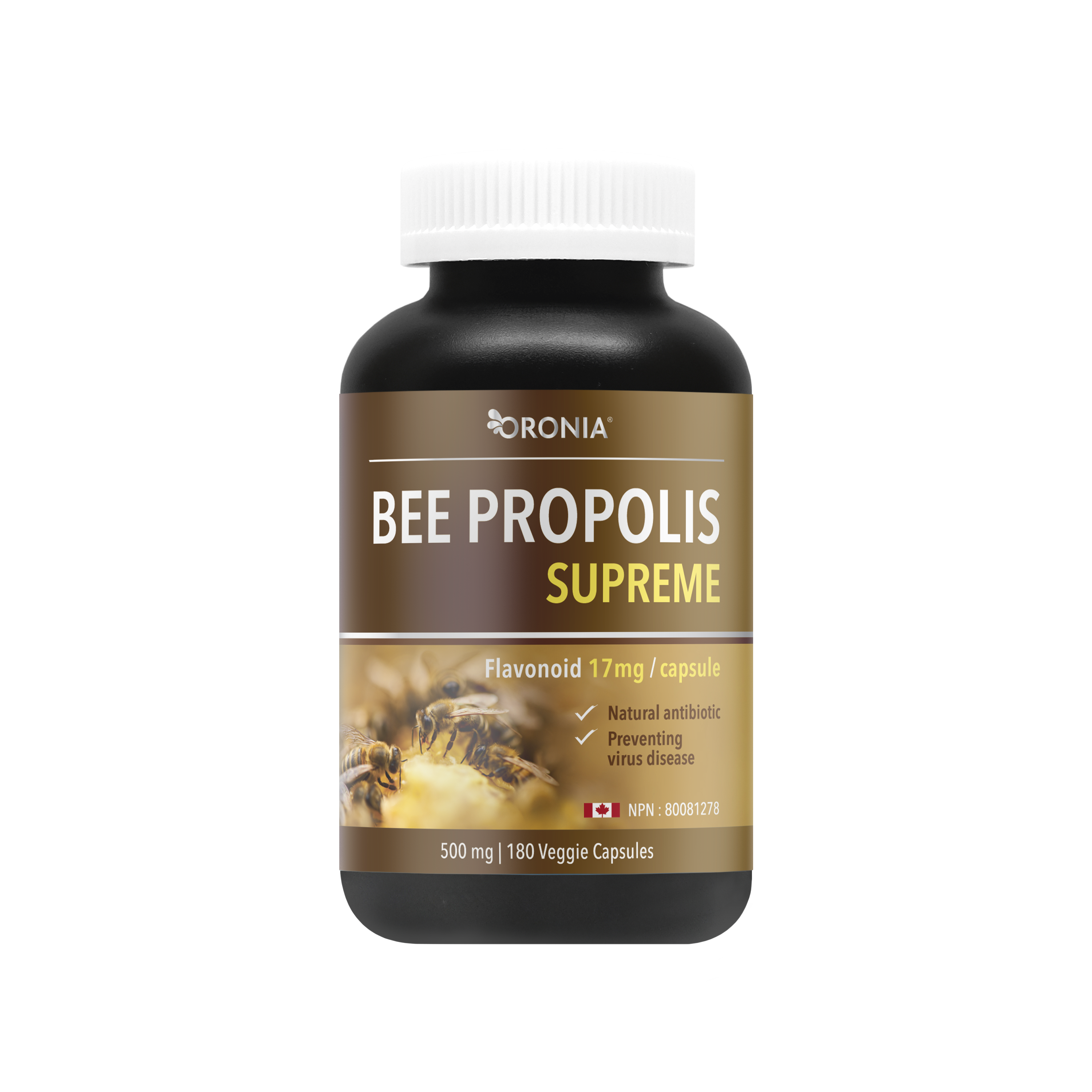 Bee Propolis Supreme / 500mg, 180caps