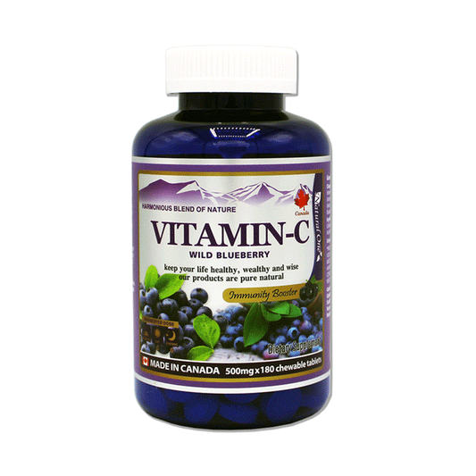 Blueberry Vitamin - C / 500mg, 180caps